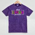8th Grade Graduate 2024 Graduation Last Day Of School Mineral Wash Tshirts Mineral Purple