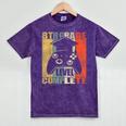 8th Grade Level Complete Gamer Class Of 2024 Graduation Mineral Wash Tshirts Mineral Purple