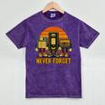 90s Nostalgia Never Forget Retro Mineral Wash Tshirts Mineral Purple