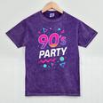 90's Party 90s Nostalgia Retro Rave Dance Music Mineral Wash Tshirts Mineral Purple 90's Party 90s Nostalgia Retro Rave Dance Music Mineral Wash Tshirts Mineral Purple