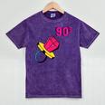 90’s Ring Retro Nostalgia Colorful Throwback Mineral Wash Tshirts Mineral Purple