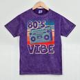 90's Vibe Vintage Style Cassette Tape Nostalgia 1990s Party Mineral Wash Tshirts Mineral Purple