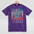 90's Vibe Vintage Style Cassette Tape Nostalgia 1990s Party Mineral Wash Tshirts Mineral Purple