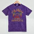 9th Grade Level Complete Ninth Grade Graduation Video Gamer Mineral Wash Tshirts Mineral Purple