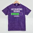 Accounting Degree Loading Shirt Graduation Student Mineral Wash Tshirts Mineral Purple