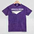 Aerospace Engineer Student Aerospace Engineering Graduation Mineral Wash Tshirts Mineral Purple