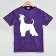Afghan Hound Graduation Dog Graduate Men Women Kids Mineral Wash Tshirts Mineral Purple