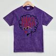 African American HBCU Grad College Graduation Mineral Wash Tshirts Mineral Purple