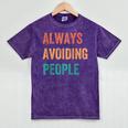 Always Avoiding People Shy Introvert Mineral Wash Tshirts Mineral Purple Always Avoiding People Shy Introvert Mineral Wash Tshirts Mineral Purple