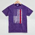 American Flag Loner Geeks Antisocial For Introvert Pride Mineral Wash Tshirts Mineral Purple