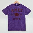 Ames Iowa Est 1864 Nostalgia Mineral Wash Tshirts Mineral Purple