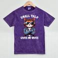 Anti Social Anxiety Mindfulness No Small Talk Introvert Cat Men Women Mineral Wash Tshirts Mineral Purple