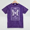 Anti-Social Butterfly Introvert Dislike People Mineral Wash Tshirts Mineral Purple