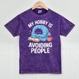 Anti-Social Club Homebody Introvert Hibernate Hermit Shyness Mineral Wash Tshirts Mineral Purple