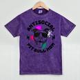 Antisocial Pit Bull Mom Pittie Introvert Dog Lover Pit Bull Mineral Wash Tshirts Mineral Purple