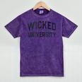 Antisocial WICKED UNIVERSITY Introvert Don't Call Me U Mineral Wash Tshirts Mineral Purple