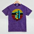 Arcade Game Machine Nostalgia Retro Gamer 80s 90s Mineral Wash Tshirts Mineral Purple