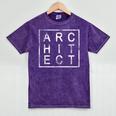 Architect Graduation Men & Women Architects Square Mineral Wash Tshirts Mineral Purple