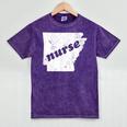 Arkansas Nursing Nurse Graduation Mineral Wash Tshirts Mineral Purple