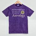 Astrology Quote For Introvert Astrologists Spirituality Mineral Wash Tshirts Mineral Purple
