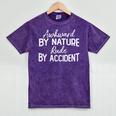 Awkward By Nature Rude By Accident Sarcastic Introvert Premium Tri-Blend Mineral Wash Tshirts Mineral Purple