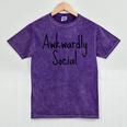 Awkwardly Social Introvert Anxious Socially Awkward Mineral Wash Tshirts Mineral Purple Awkwardly Social Introvert Anxious Socially Awkward Mineral Wash Tshirts Mineral Purple