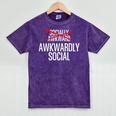Awkwardly Social Socially Awkward Anxious Introverts Mineral Wash Tshirts Mineral Purple Awkwardly Social Socially Awkward Anxious Introverts Mineral Wash Tshirts Mineral Purple