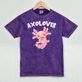 Axolovert Axolotl Humor Salamander Introvert Mineral Wash Tshirts Mineral Purple Axolovert Axolotl Humor Salamander Introvert Mineral Wash Tshirts Mineral Purple