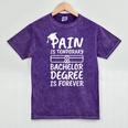 Bachelor Degree Graduation Mineral Wash Tshirts Mineral Purple