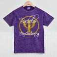 Bachelor Of Science Psychology Graduation Mineral Wash Tshirts Mineral Purple