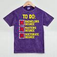 Bachelors Masters Doctorate Degree DR PHD Graduation Mineral Wash Tshirts Mineral Purple