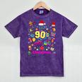 Back To 90's Christmas Nostalgia Quotes Graphic Premium Tri-Blend Mineral Wash Tshirts Mineral Purple