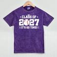 Back To School 2027 Baseball 2027 Graduation Class Of 2027 Mineral Wash Tshirts Mineral Purple