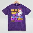 Back To School First Day Of Kindergarten Graduation Unicorn Mineral Wash Tshirts Mineral Purple