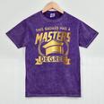 This Badass Has a Masters Degree College Graduation Mineral Wash Tshirts Mineral Purple