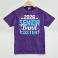 Band Senior Sister Class Of 2026 Senior Band Graduation Mineral Wash Tshirts Mineral Purple