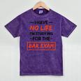 Bar Exam Tee Shirt Law School Graduation Mineral Wash Tshirts Mineral Purple
