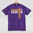 Baseball Senior Night Baseball Senior 2025 Graduation 11 Mineral Wash Tshirts Mineral Purple