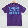 Baseball Senior Night Baseball Senior 2025 Graduation 26 Mineral Wash Tshirts Mineral Purple