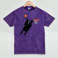 Basketball Slam Dunk Elementary Graduation 2025 6th Grade Mineral Wash Tshirts Mineral Purple