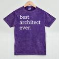 Best Architect Ever Deluxe Architecture Student Graduation Mineral Wash Tshirts Mineral Purple