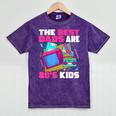 The Best Dads Are 80s Kids 80s Dad Nostalgia Mineral Wash Tshirts Mineral Purple