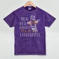 You Bet Giraffe I Graduated Graduation Gift Mineral Wash Tshirts Mineral Purple