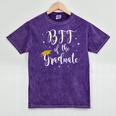 Bff Of The Graduate Graduation Best Friend Of Graduate Mineral Wash Tshirts Mineral Purple