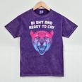 Bi Shy And Ready To Cry Bisexual Introvert Bi Pride Mineral Wash Tshirts Mineral Purple Bi Shy And Ready To Cry Bisexual Introvert Bi Pride Mineral Wash Tshirts Mineral Purple