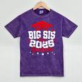 Big Sis Of a 2025 Graduate Class Senior Graduation Grad 25 Mineral Wash Tshirts Mineral Purple
