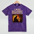 Bigfoot Saturday Morning Nostalgia Mineral Wash Tshirts Mineral Purple
