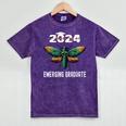 Biology Class Of 2024 Emerging Graduation For Him Mineral Wash Tshirts Mineral Purple
