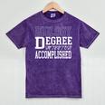 Biology Degree For College Graduation Tee Shirt T-Shirt Mineral Wash Tshirts Mineral Purple