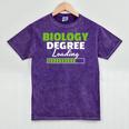 Biology Degree Loading Graduation Student Teacher Biologist Mineral Wash Tshirts Mineral Purple